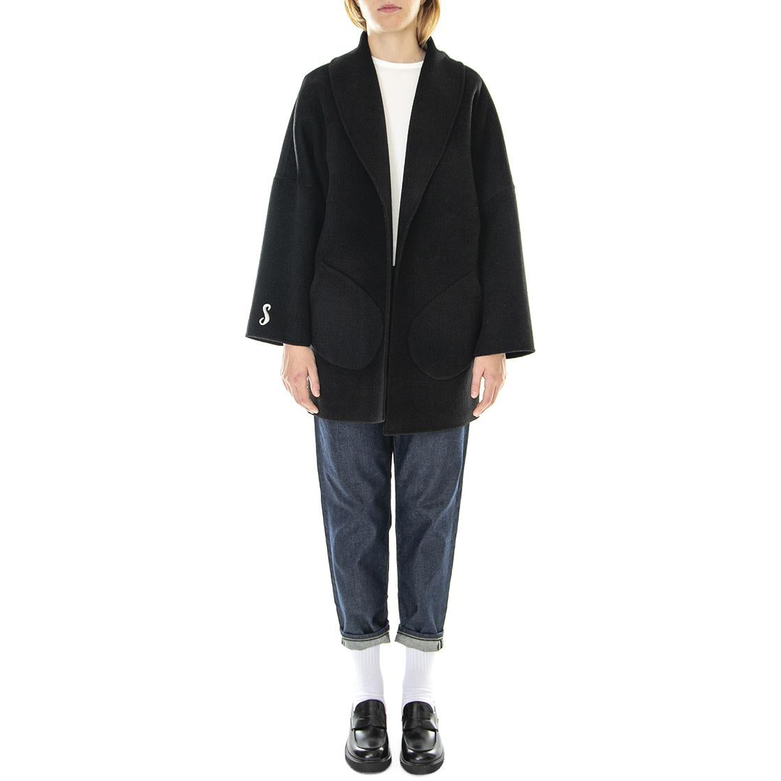 Cappotto Donna Nero Diamante 221SD35078-S3000  ALESSIA SANTI 