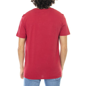 Basic Small Logo T-Shirt - Red - Maglietta Girocollo Uomo Rossa 188505-523  ALPHA INDUSTRIES 