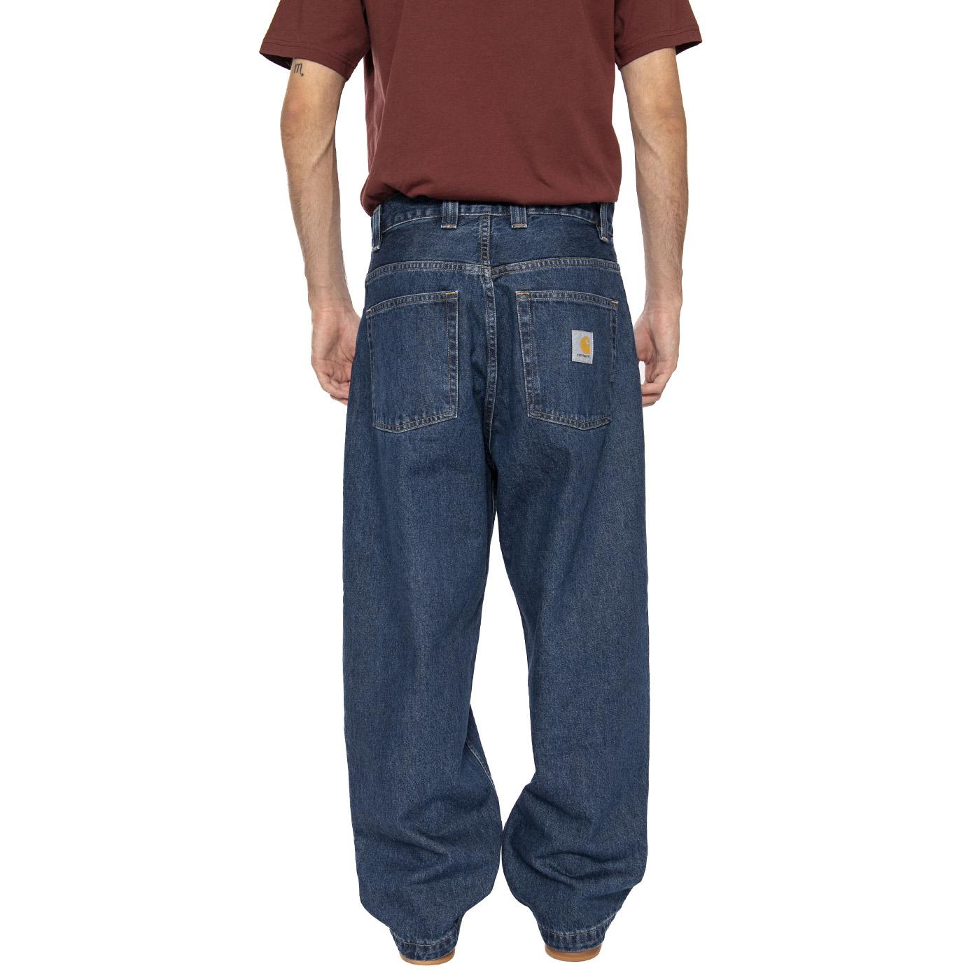 Baggy Jeans Relaxed Carhartt WIP Brandon - Pantaloni Uomo Blu I035893-106 . CARHARTT WIP 