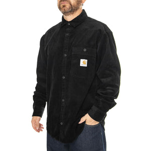 L/S Flint Shirt Black rinsed - Camicia Uomo Nera I029442.8902  CARHARTT WIP 