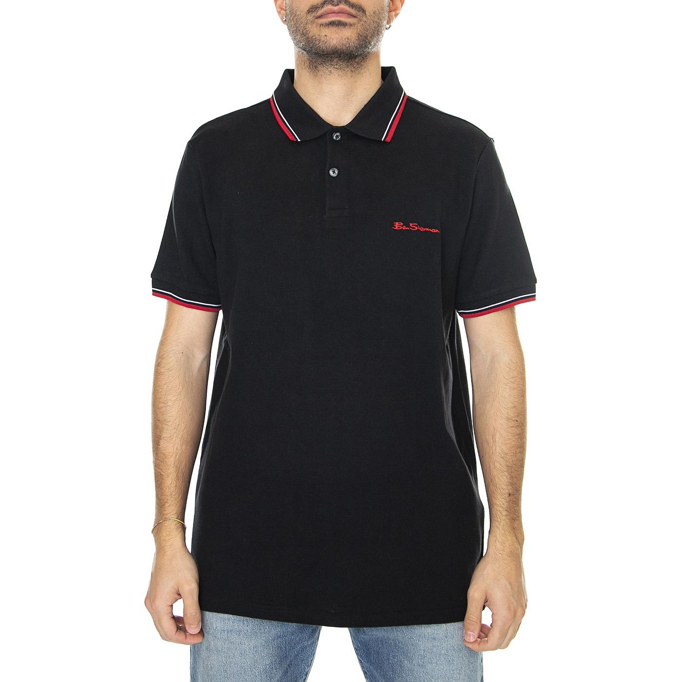 Signature Polo Black - Polo Uomo Nera 59310-290  BEN SHERMAN 