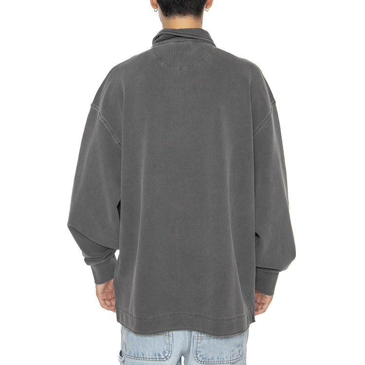 Piqué Script Sweat Black / White - Felpa Uomo Grigia I035188.0D2GD . CARHARTT WIP 