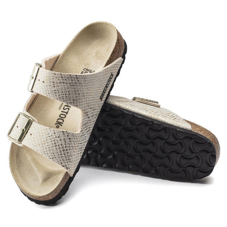 Arizona Microfibre Sandals - Shiny Python / Eggshell - Sandali Donna Multicolore - Calzata Stretta 1019374  BIRKENSTOCK 
