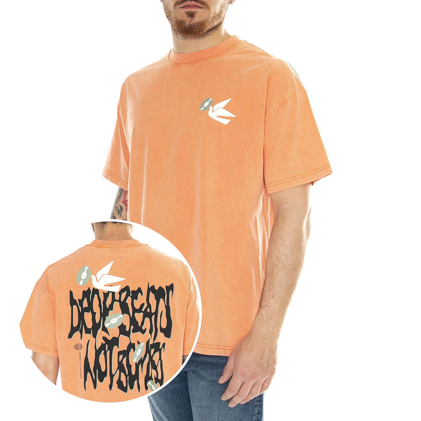 Beat Tee Washed Coral - Maglietta Girocollo Uomo Rosa FNKSS24-21722  FUNKY 