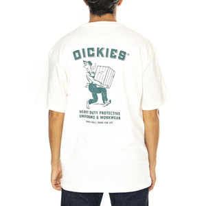 Dickies Builder Tee SS Cloud - Maglietta Girocollo Uomo Bianca DK0A85SYC581  DICKIES 