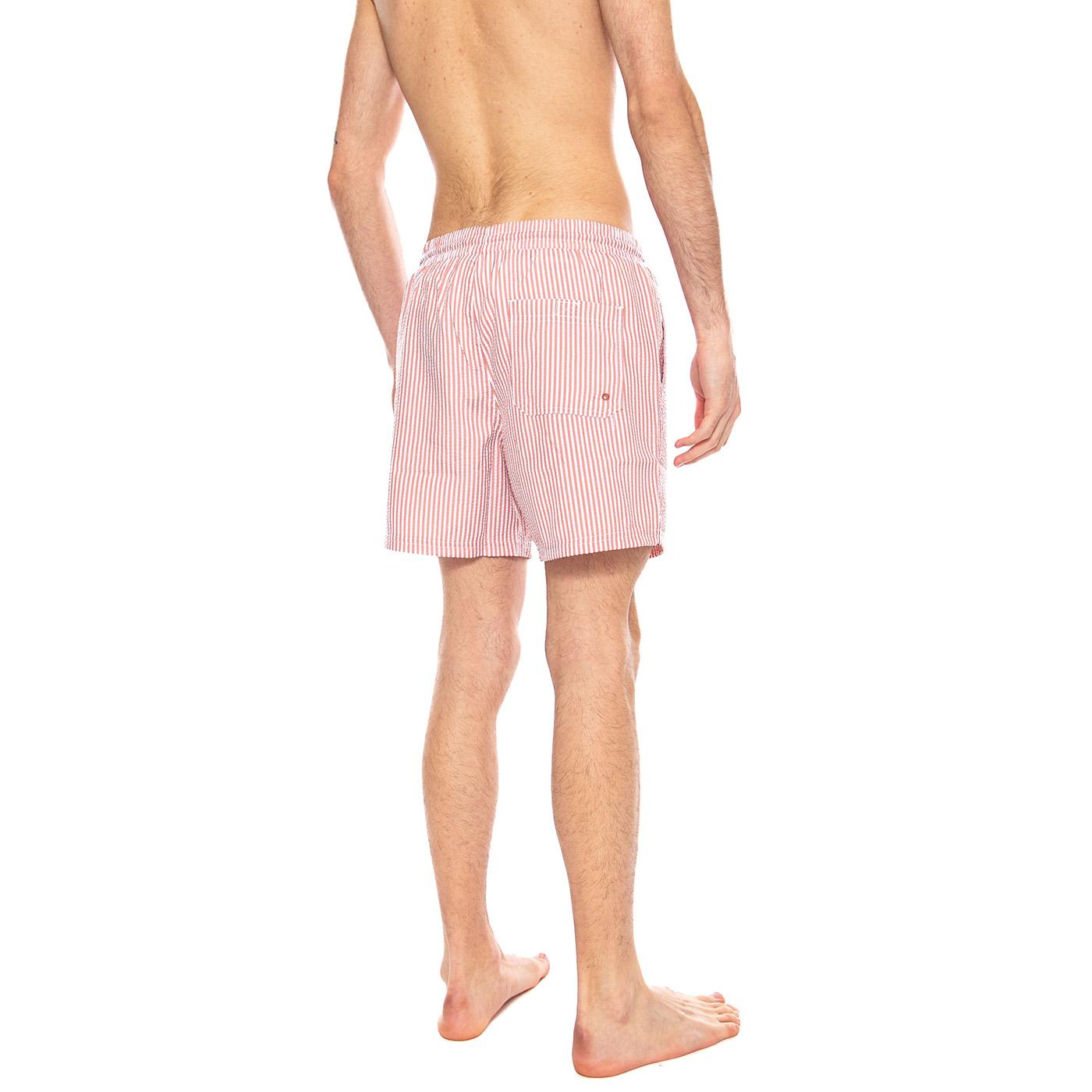 Colbert Seersucker Swim Coral Reef - Costume da Bagno Uomo Rosa F4SSE078 611 FARAH 