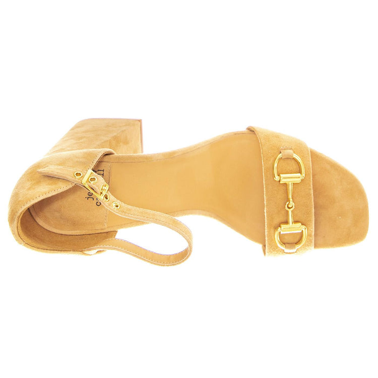 Pop-Star-B Natural Gold Suede - Sandali Donna Beige JCSJCD-176-2-06-NATG  JEFFREY CAMPBELL 
