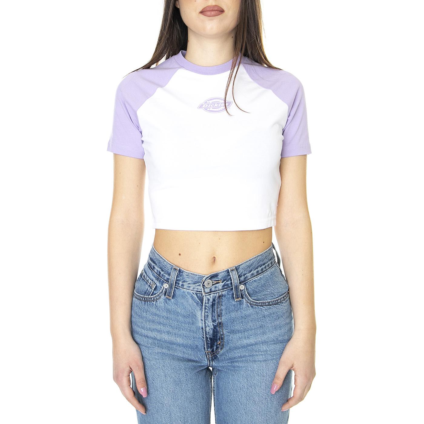 W' Sodaville Tee Purple Rose - Maglietta Girocollo Donna Multicolore DK0A4Y8JE611  DICKIES 