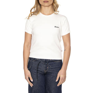 Lewinstown Ebro Tee Egret  - Maglietta Girocollo Donna Bianca DK0A4Z8JC481  DICKIES 