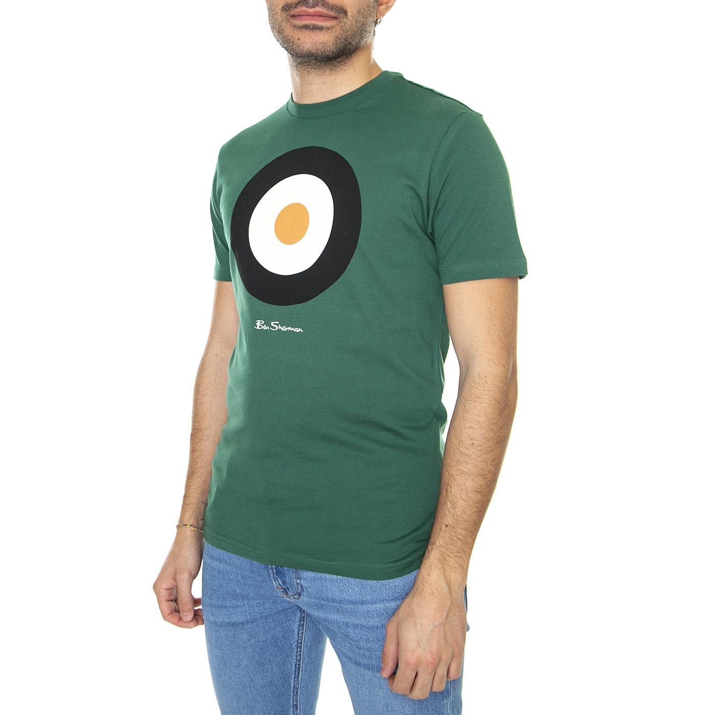 Target Tee Frase Green - Maglietta Girocollo Uomo Verde 65093-093  BEN SHERMAN 