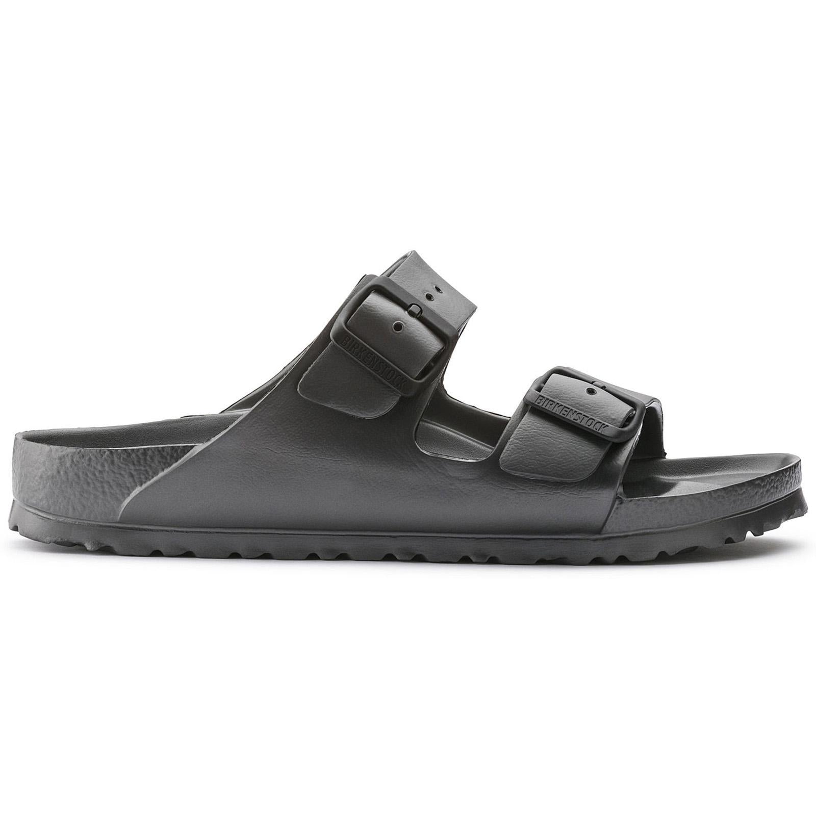 Womens Arizona Eva Sandals  - Metallic Anthracite - Sandali Donna Grigi - Calzata Stretta 1001498  BIRKENSTOCK 