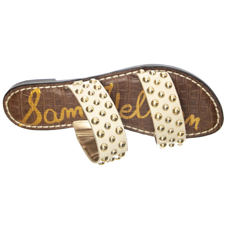 GIANETTA - Sandali Bassi con Borchie Donna Beige SESGIANET-H6058L1100 . SAM EDELMAN 