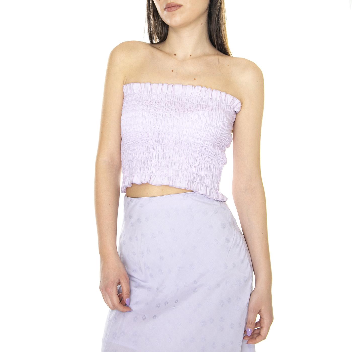 W' Top Bandeau de Nido de Abeja Lila - Top Donna Viola 31W/41241  WILD PONY 