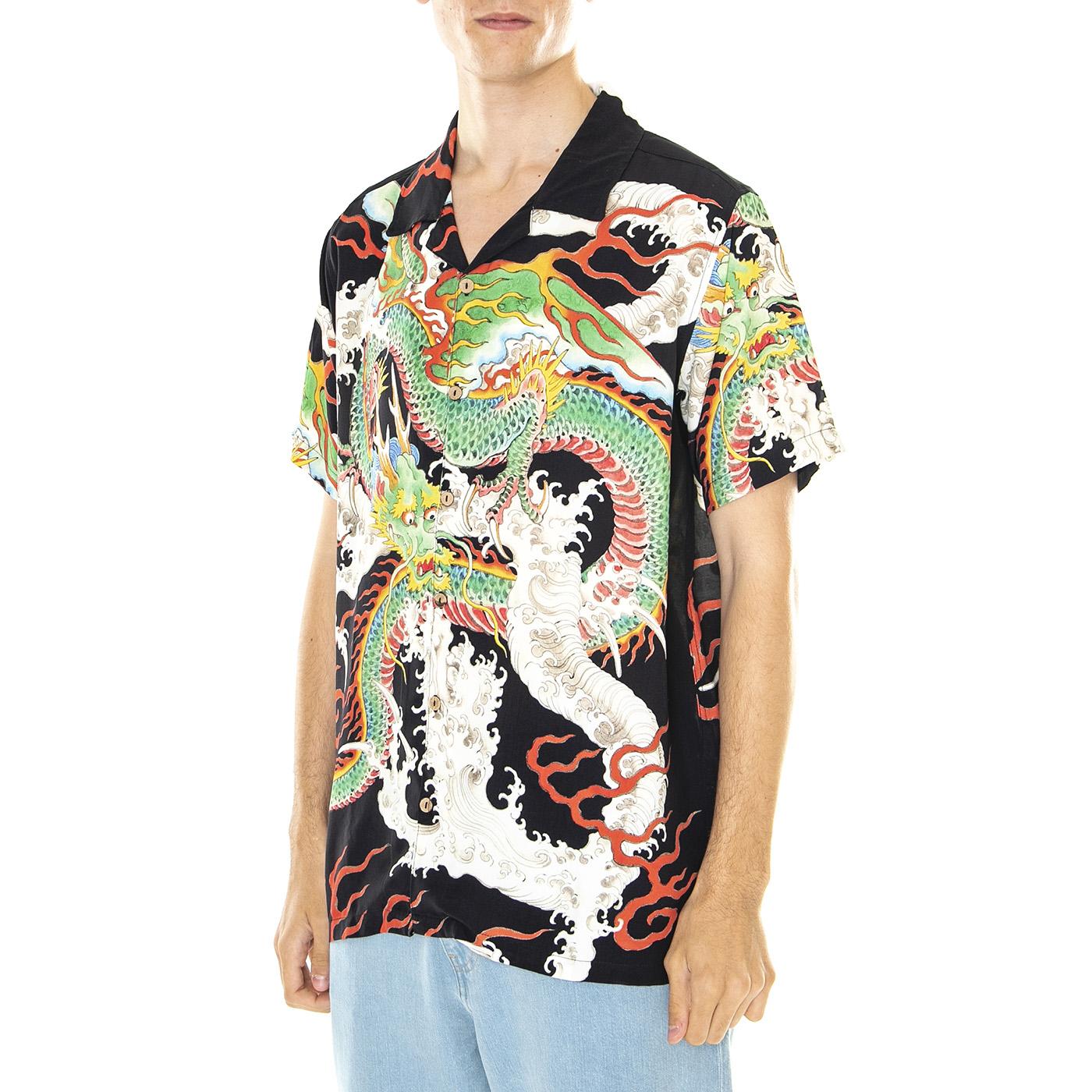 M' Walter Dragon Shirt AOP XXL - Camica Maniche Corte Uomo Multicolore SHT0054AOP  DOOMSDAY 