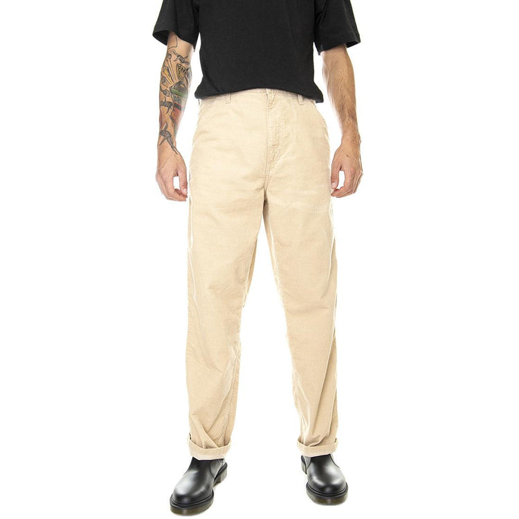 Simple Pant Wall rinsed - Pantaloni Chino Uomo Beige - Trama Leggera I031211-G102  CARHARTT WIP 