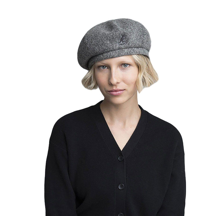Wool Jax Beret Flannel - Cappellino Grigio K3107ST-FL034  KANGOL 