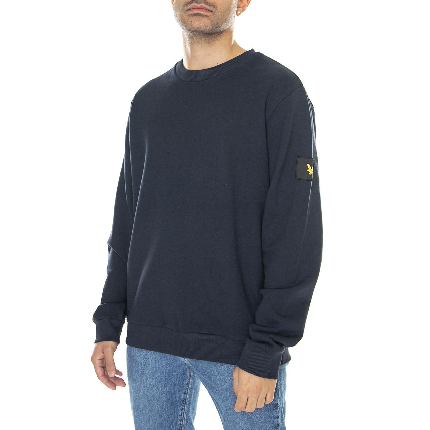 Casuals Sweatshirt Dark Navy - Felpa Girocollo Uomo Blu ML1647V-Z271  LYLE & SCOTT 