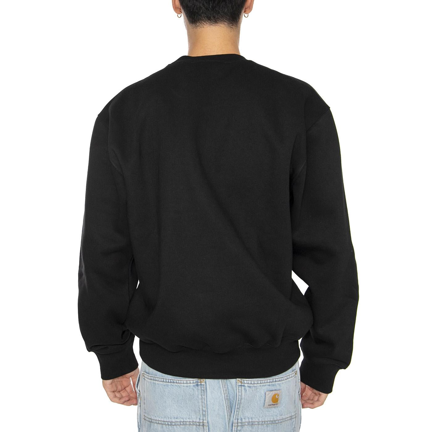 Masterpiece Sweat Black / Fandoghi - Felpa Uomo Nera I035199.33NXX . CARHARTT WIP 