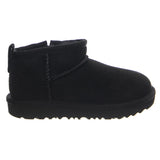 UGG Classic Ultra Mini Black - Scarpe Bambino/Bambina in Pelle Scamosciata Nera  Bambino UGG