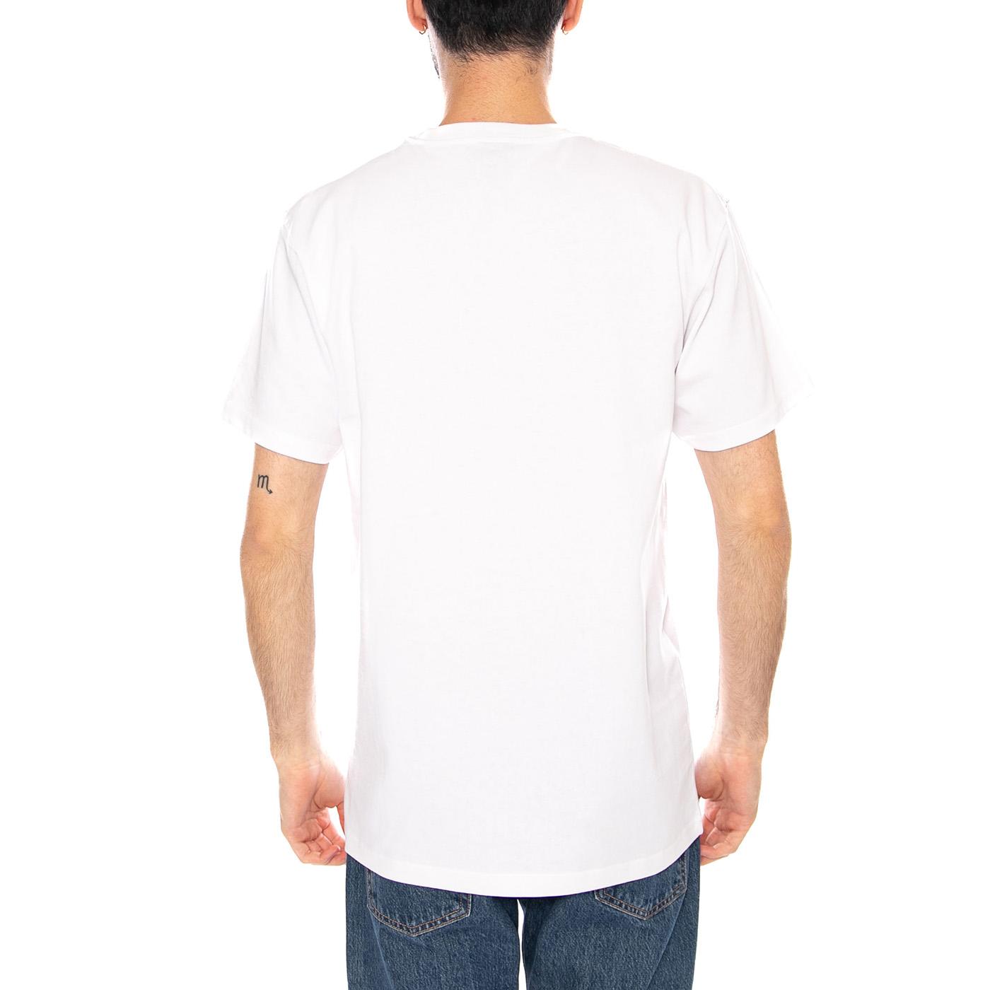 DELFINO FLOWER GUY T-SHIRT - Maglietta Girocollo Uomo Bianca SCA-TEE-13365 WHT SANTA CRUZ 