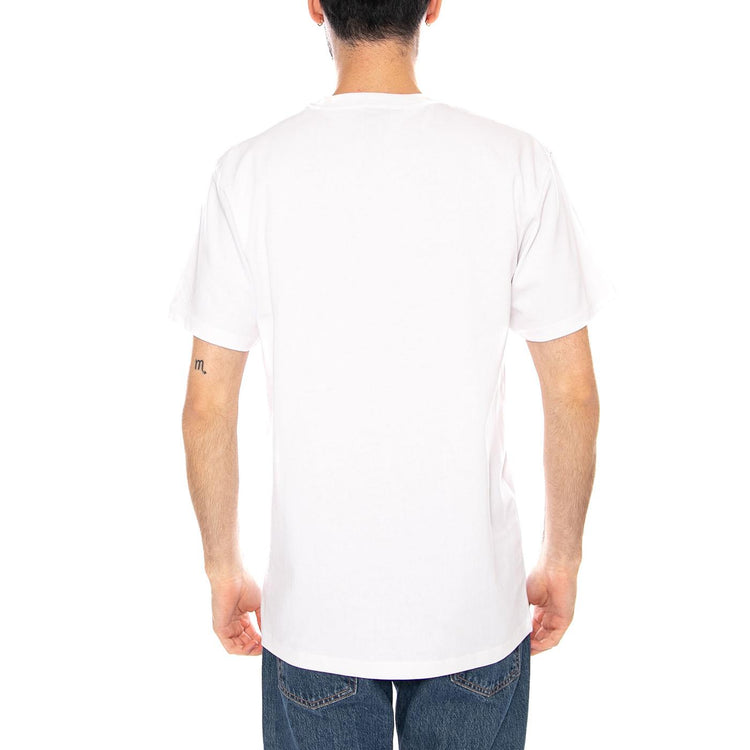 DELFINO FLOWER GUY T-SHIRT - Maglietta Girocollo Uomo Bianca SCA-TEE-13365 WHT SANTA CRUZ 