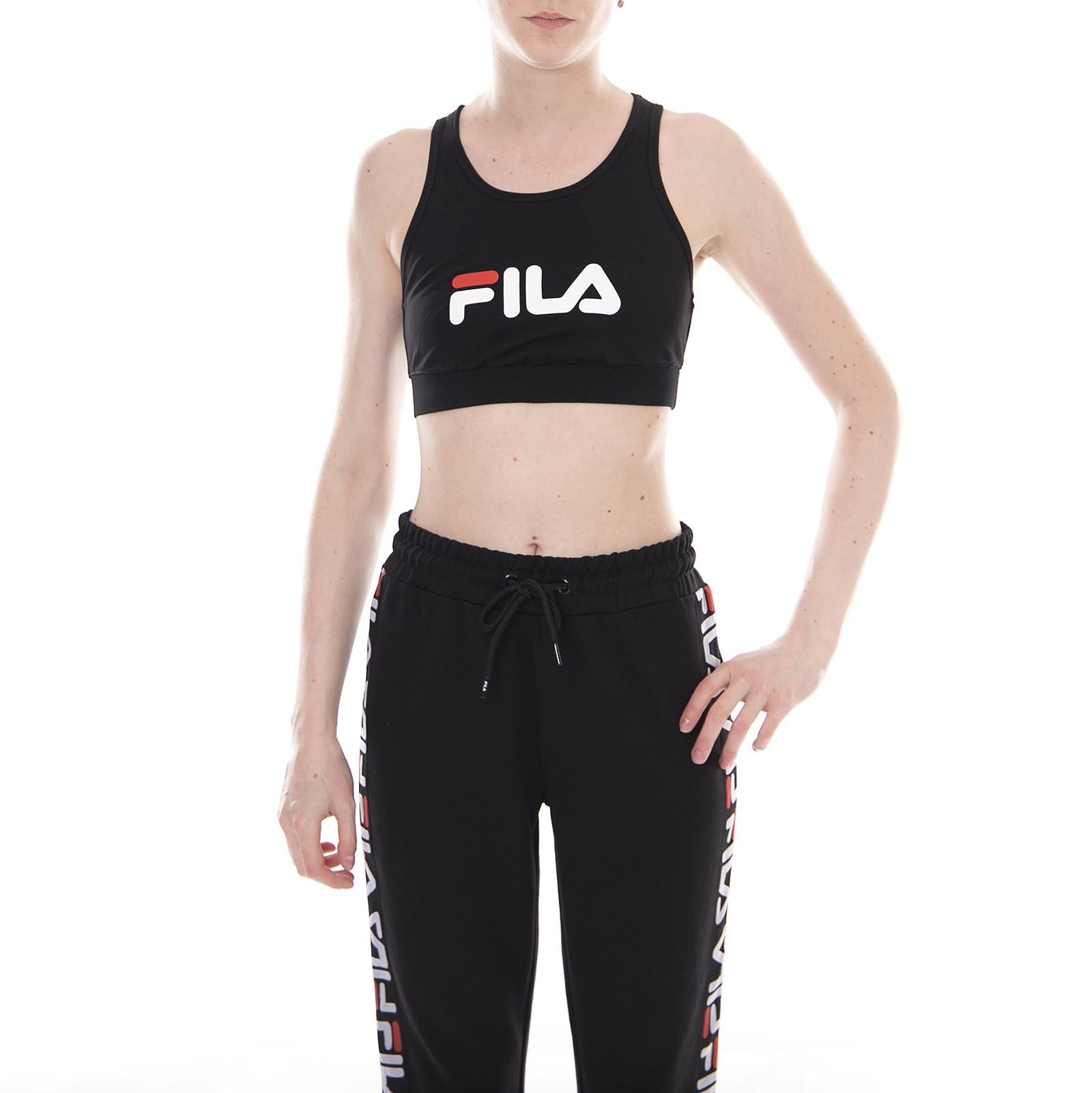Wmn Other Crop Top - Black - Top Donna Nero 682067-002  FILA 