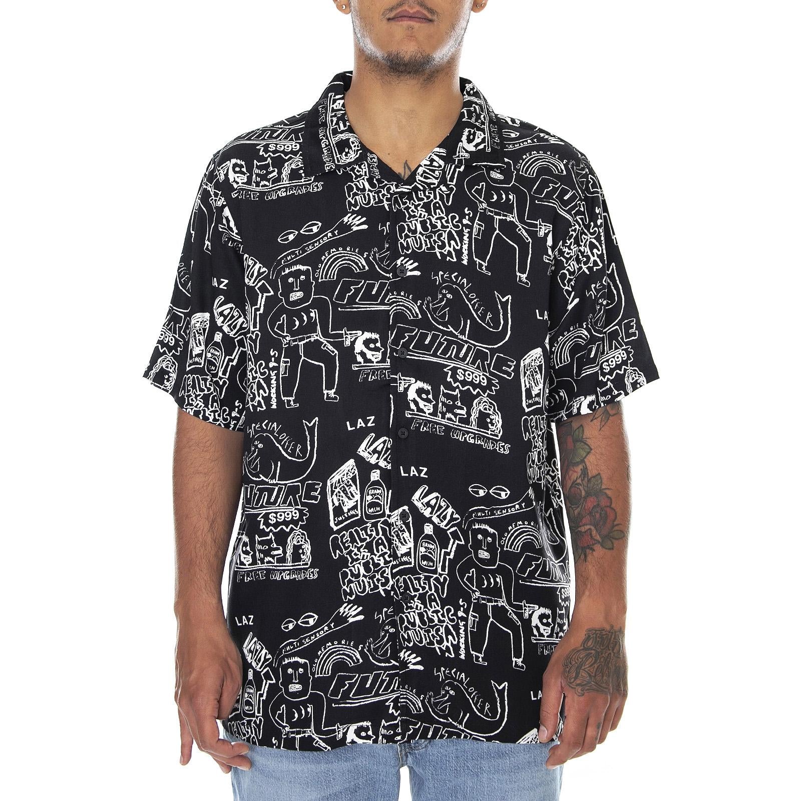  LOM10029TMW-BLACK  LAZY OAF 