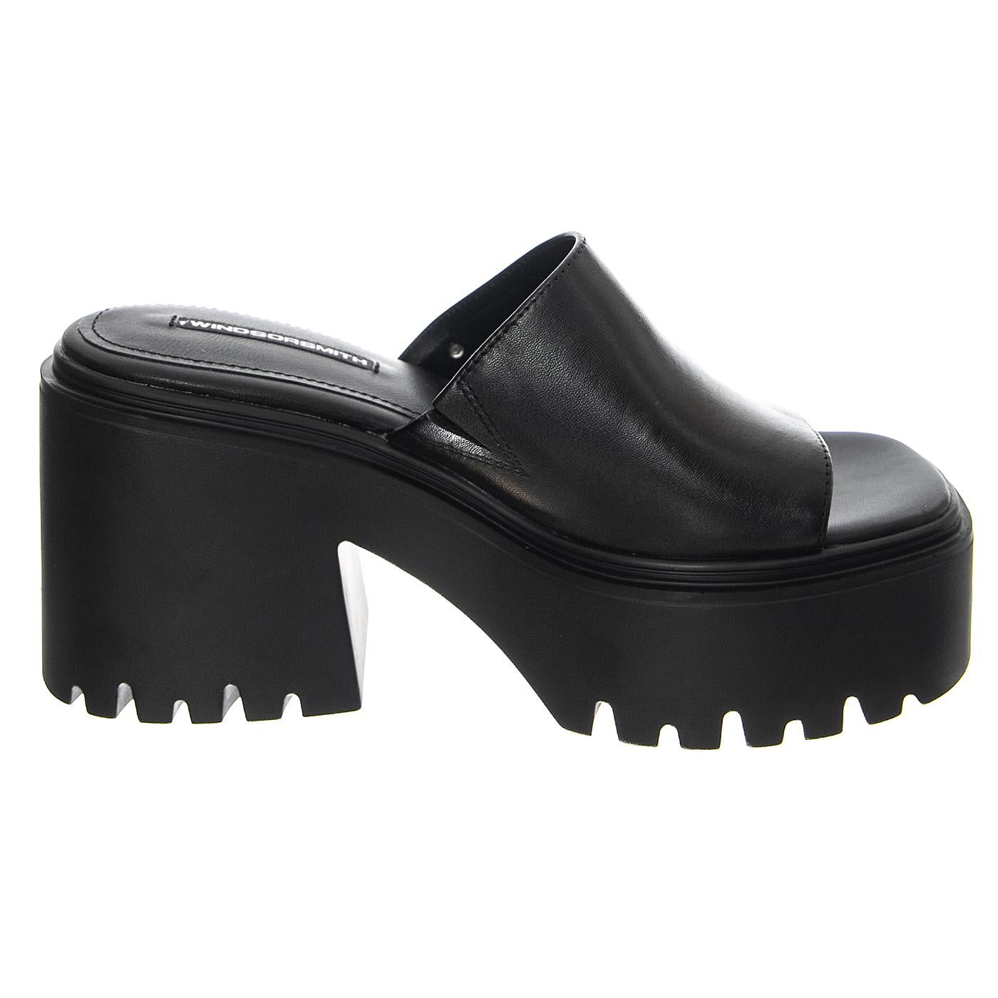 Emotional Black Leather - Sandali Donna Neri WSSEMOTIONAL-BLA  WINDSOR SMITH 
