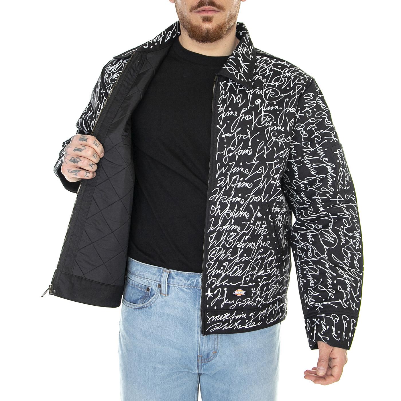 Armah Lined Eisenhower Black - Giacca Estiva Uomo Nera / Multicolore DK0A4YULBLK1  DICKIES 