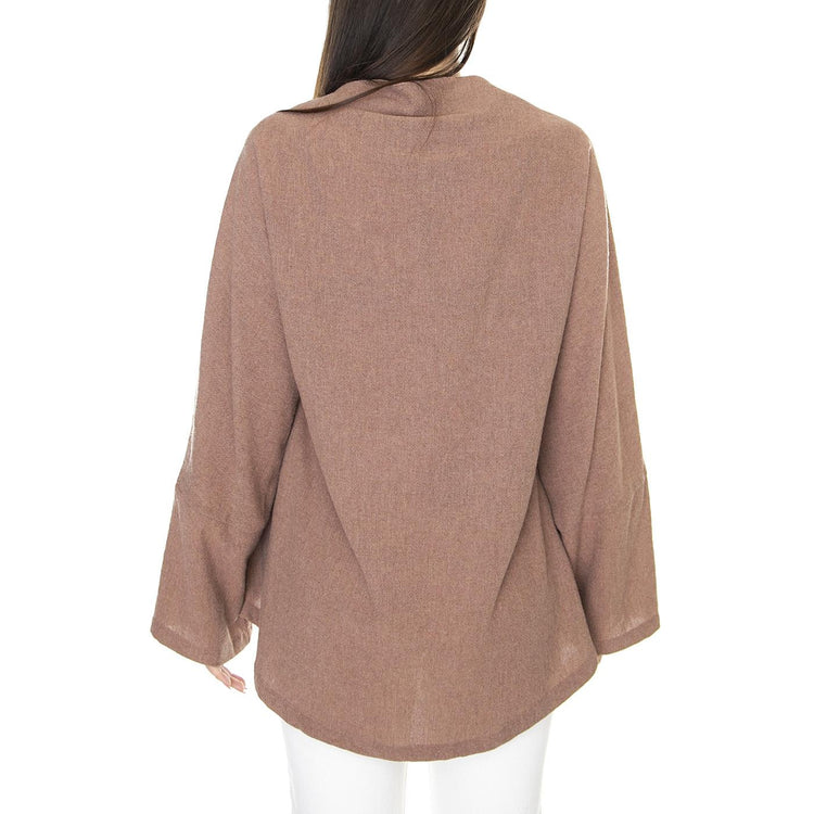 Blusa 021SD45020 Champagne - Top Donna Marrone 021SD45020 -S2285 . ALESSIA SANTI 
