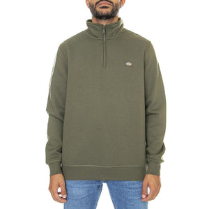 Oakport Quarter Zip Military Green - Felpa Collo Alto Uomo Verde DK0A4XD4MGR1  DICKIES 