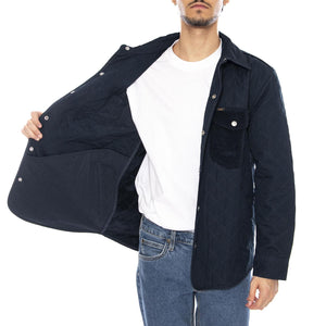 Mixed Media Overshirt Rivet Navy - Giacca Sovracamicia UomoBlu 112371324 . LEE 