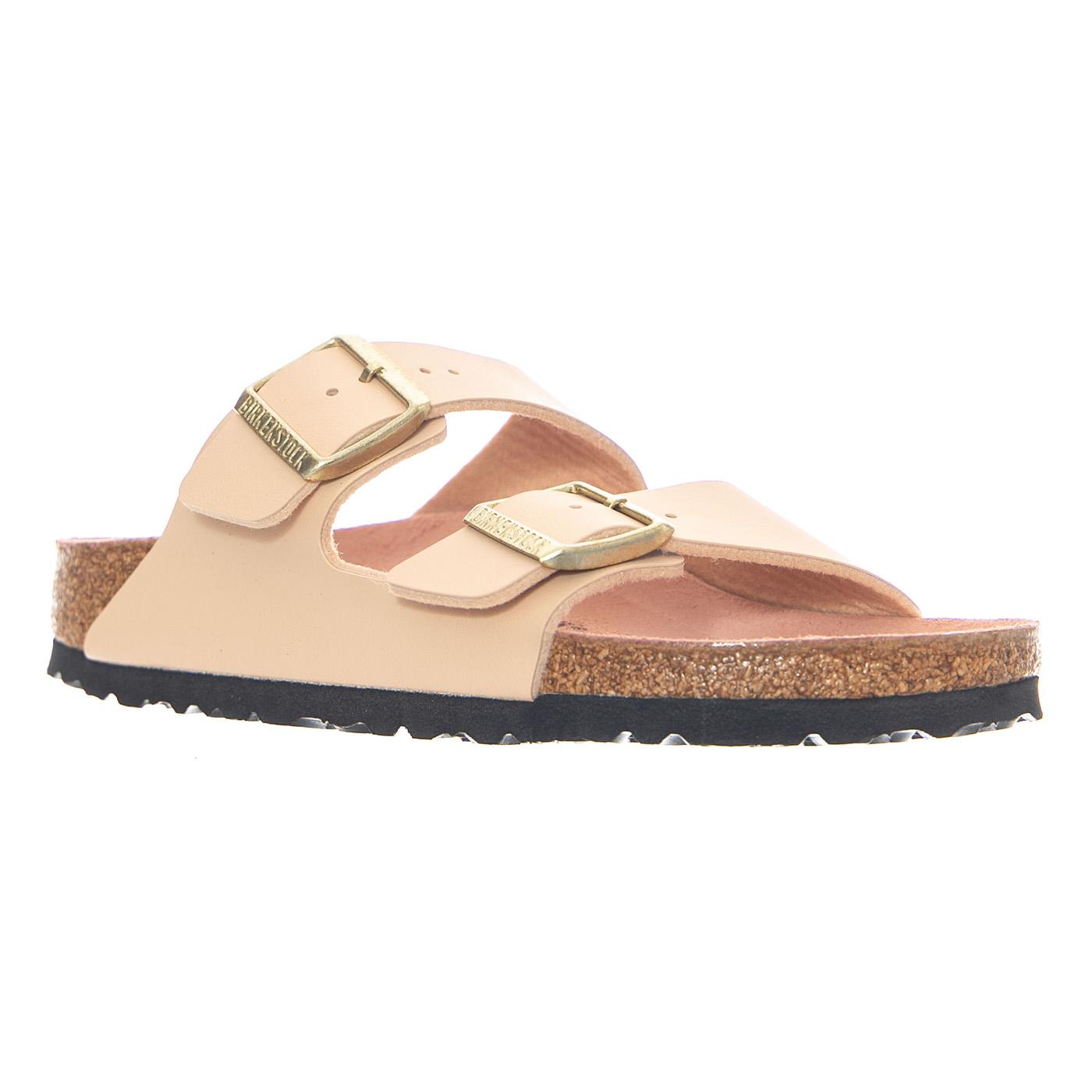 Arizona Triples Birko Flor Narrow Fit New Beige / Pink Clay - Sandali Donna Beige 1031525 NBPC BIRKENSTOCK 