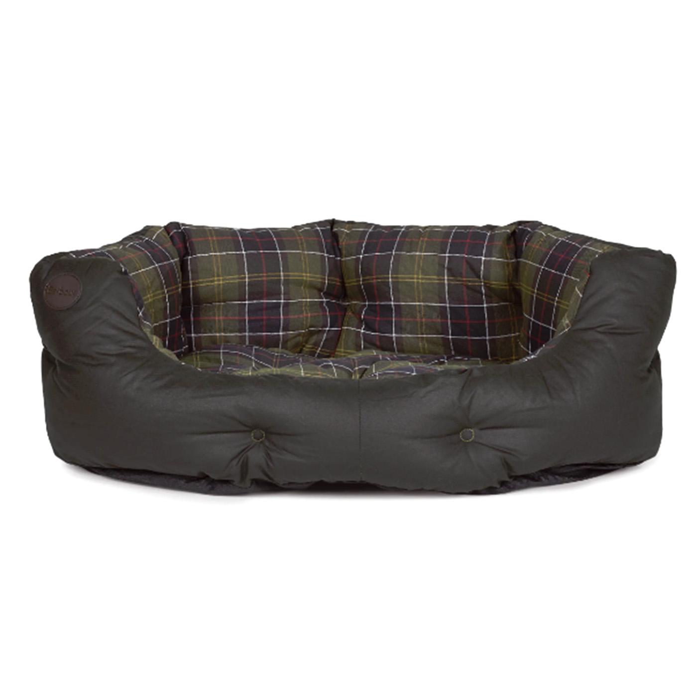 Wax Cotton Dog Bed 35IN Classic / Olive - Cuccia per Cane Tartan / Marrone DAC0020-TN11-FW23  BARBOUR 