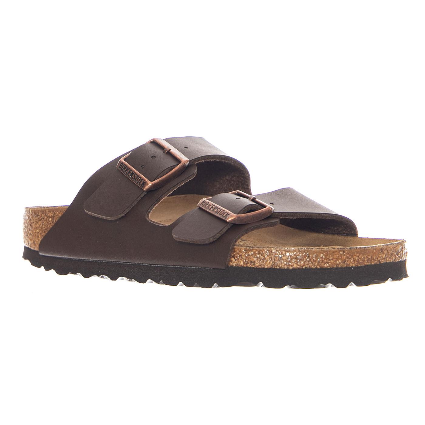 Arizona Birko Flor Narrow Fit Dark Brown - Sandali Uomo / Donna Marroni 051703 DBN BIRKENSTOCK 