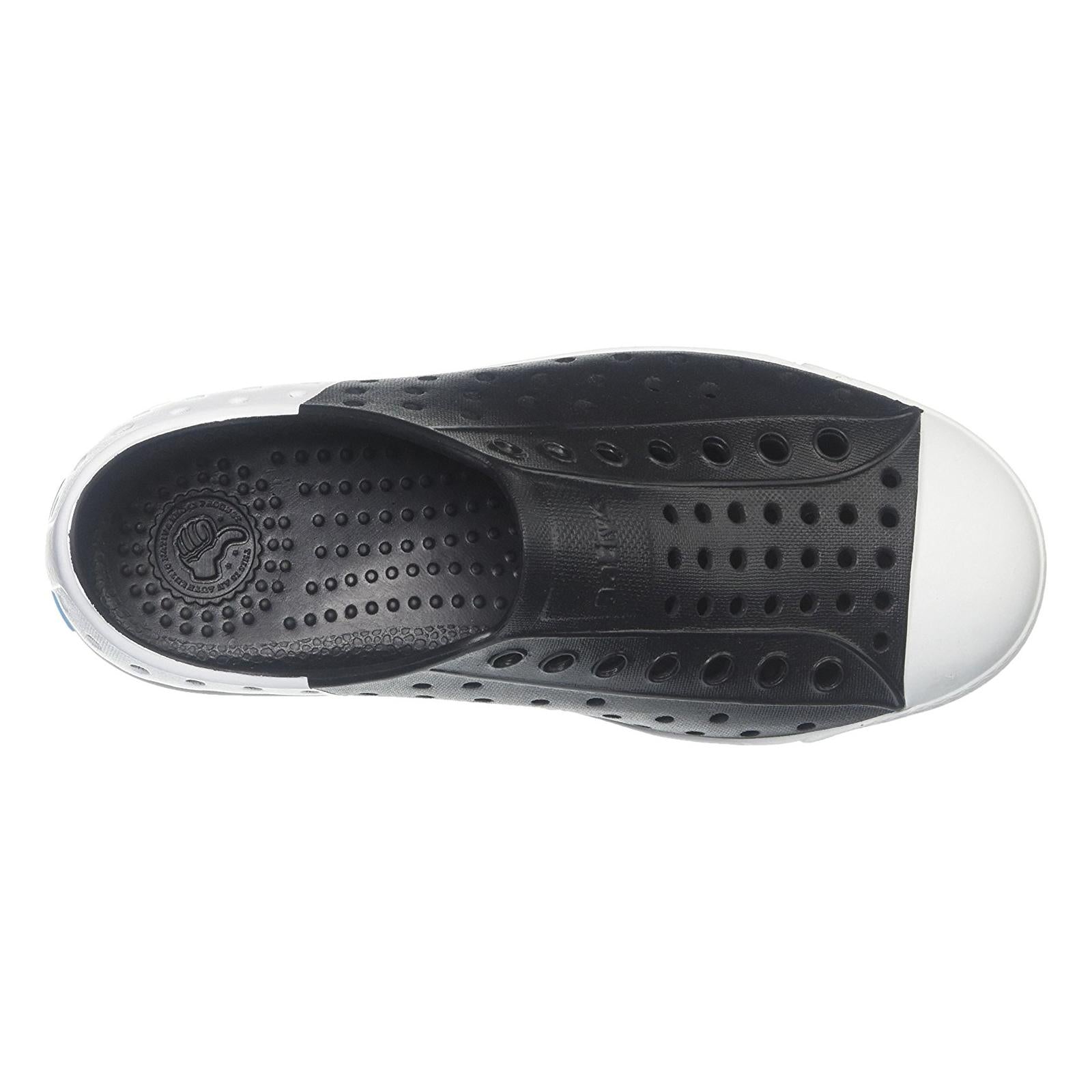 Jefferson Block - Scarpe Slip-On Profilo Basso Bambino Bianche / Nere 13100102-8336  NATIVE 