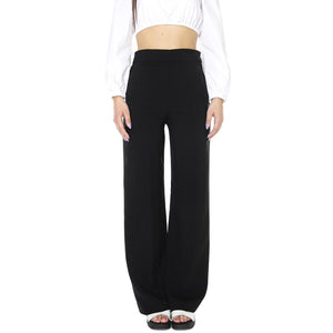 W' Pantalone Black - Pantaloni Donna Neri 311SD25060-S3000  ALESSIA SANTI 