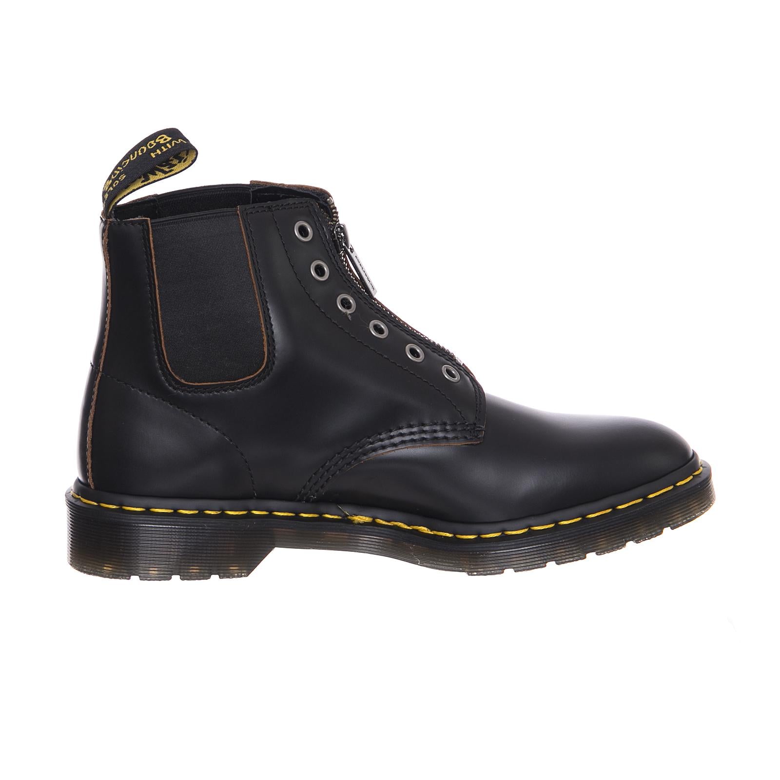101 Gst Vintage Boots - Black Smooth - Stivali Uomo Neri 101GBKVS23336001  DR.MARTENS 