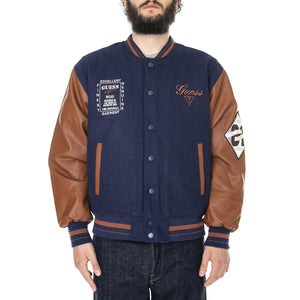 Go Club Varsity Jacket Daring Ocean - Giacca Invernale Uomo Blu / Multi M2RL30WEI00-A71W  GUESS ORIGINALS 