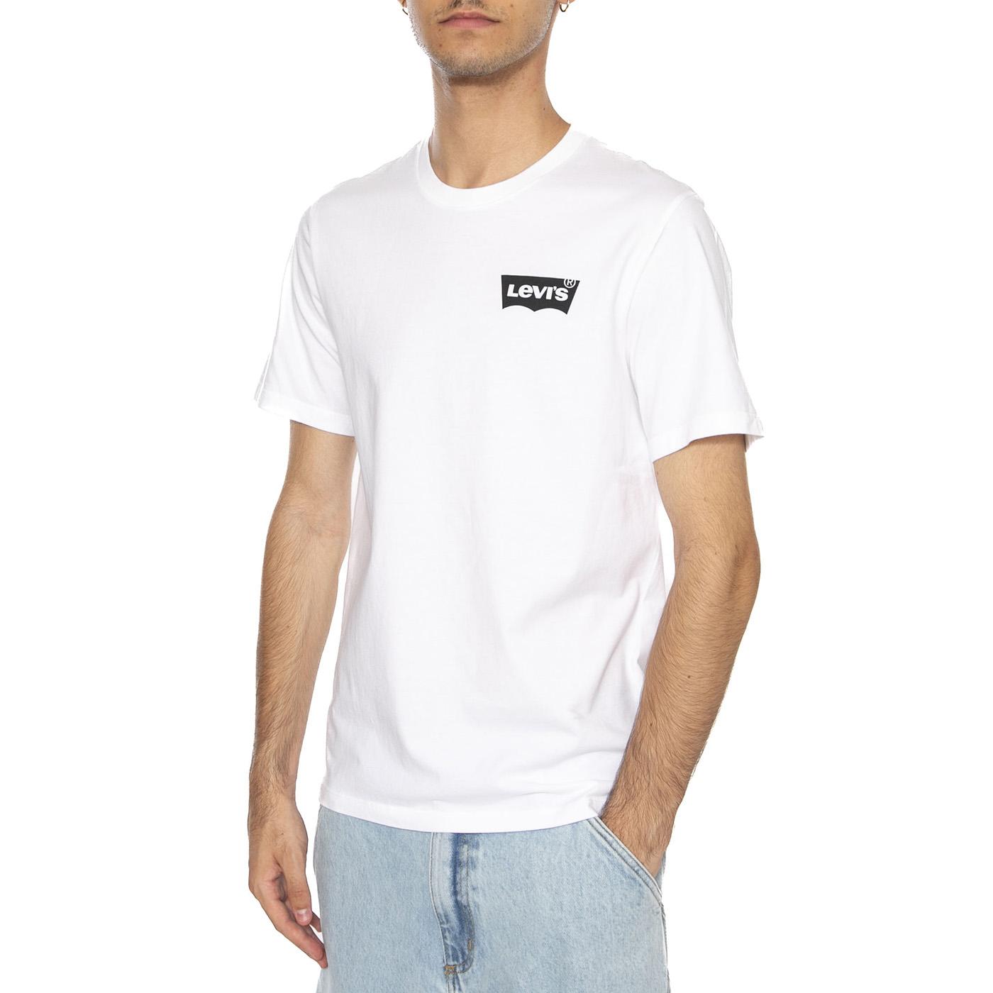 Graphic Crewneck Tee Color BW White + GR White - Maglietta Girocollo Uomo Bianca 22491-1693  LEVIS 