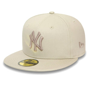 League Ess 59Fifty New York Yankees Stone Brown - Cappellino con Visiera Beige 60503400  NEW ERA 