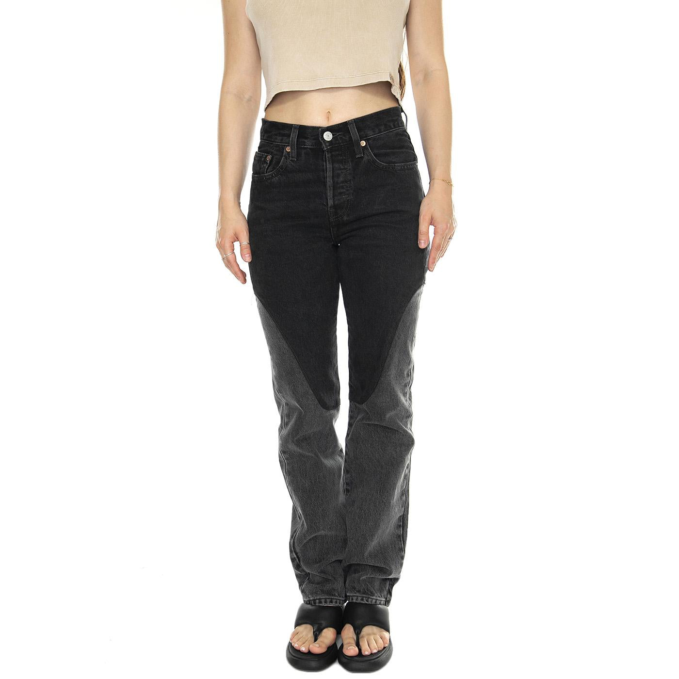 501 Original Chaps Off To The Ranch Black - Pantaloni Denim Jeans Donna Neri A7501-0000  LEVIS 