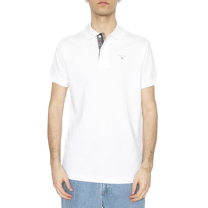 Tartan Piquet Polo White / Dress - Polo Uomo Bianca MML0012-WHITE/DRESS  BARBOUR 