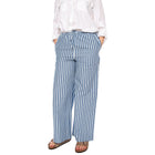 BEGUR STRIPES BRIGITTE PANTS BLUE - Pantaloni Larghi Donna Blu WPT00260 MLT THINKING MU 