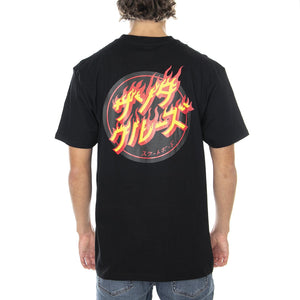  Flaming Japanese Dot Black  SANTA CRUZ 