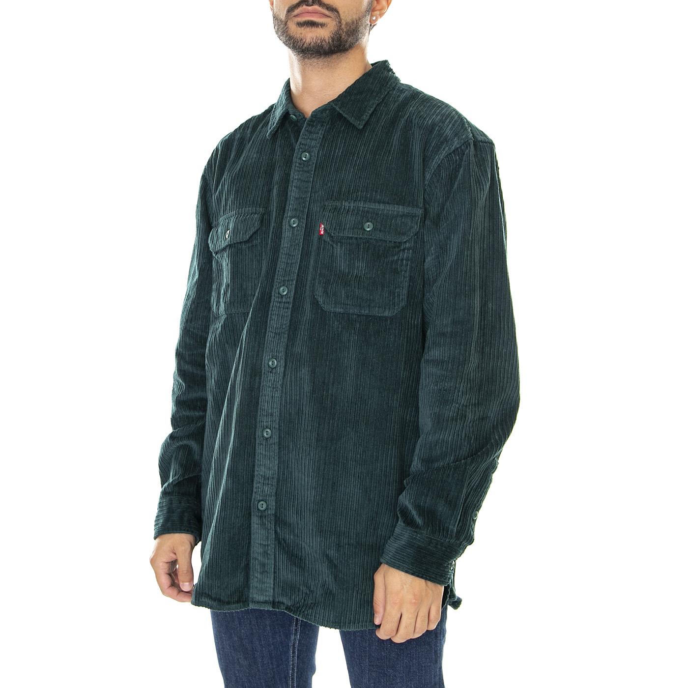 Jackson Worker Ponderosa Pine - Camicia Uomo in Velluto Verde 19573-0168  LEVIS 