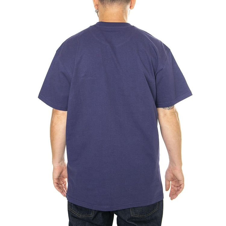 S/S American Script T-Shirt Aura - Maglietta Girocollo Uomo Viola I029956.2BZXX  CARHARTT WIP 