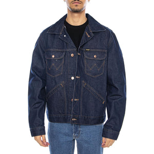 124MJ Rinse Jacket - Giacca Denim Jeans Uomo Blu 112341042-BLUE . WRANGLER 