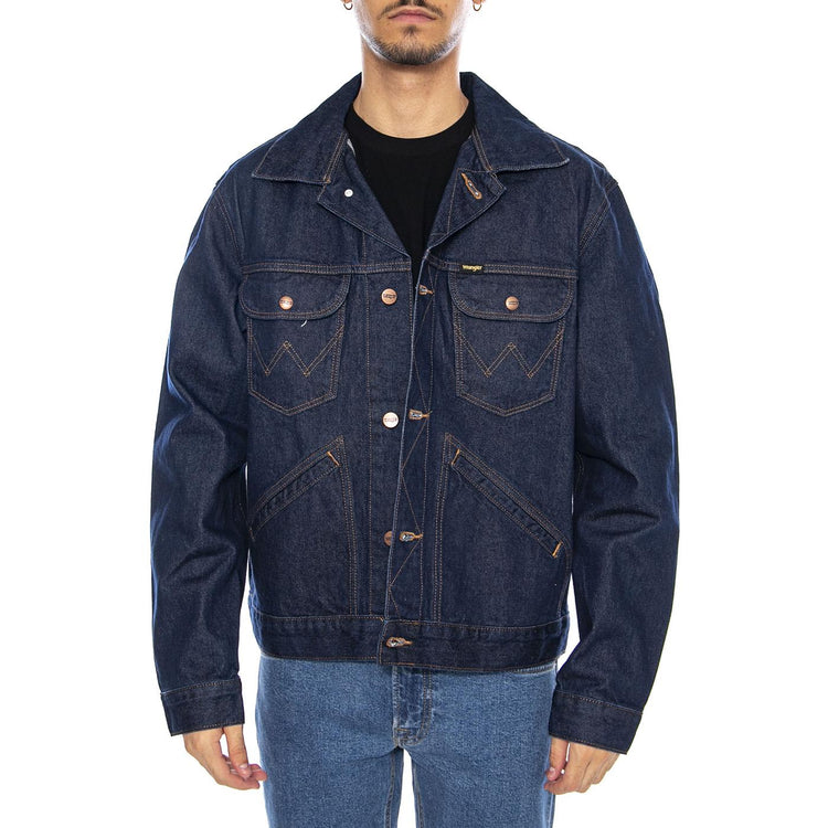 124MJ Rinse Jacket - Giacca Denim Jeans Uomo Blu 112341042-BLUE . WRANGLER 