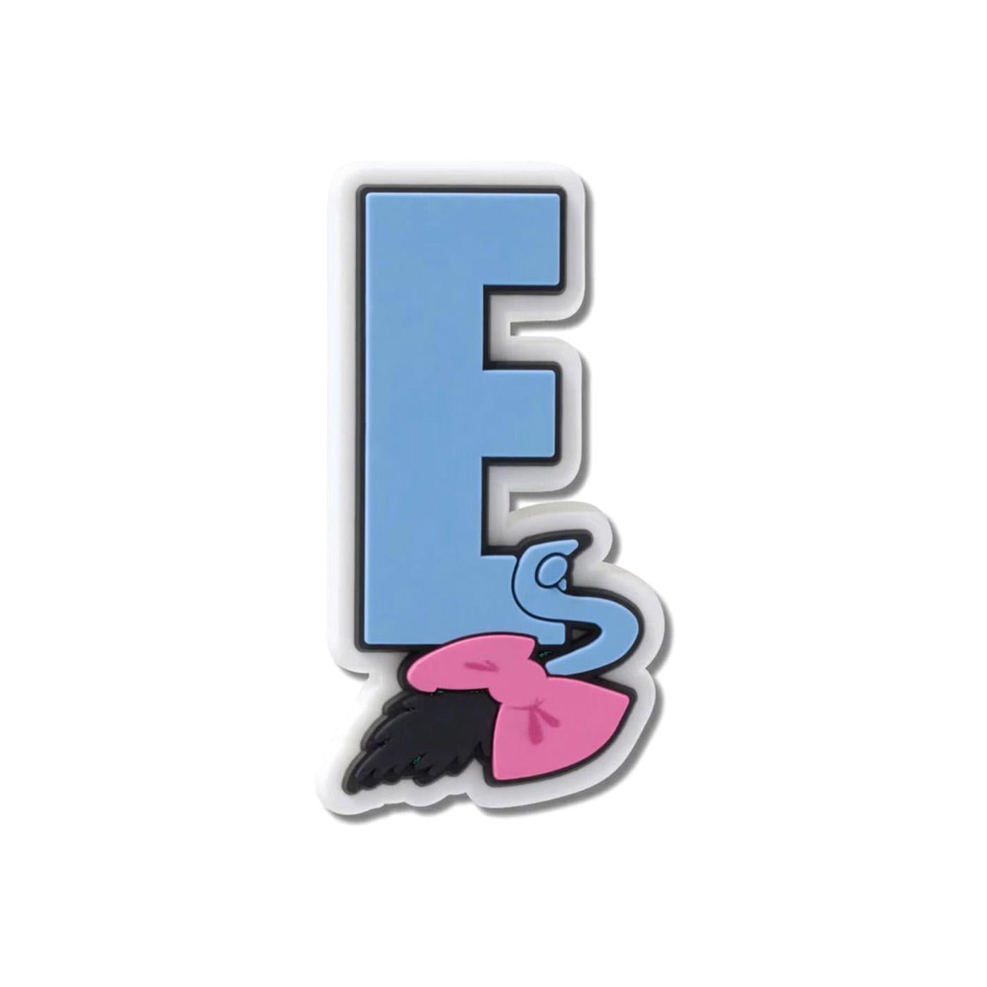 Disney Character Letter E - Charm per Calzature Crocs Blu CR.6010 JIB UCOL CROCS 